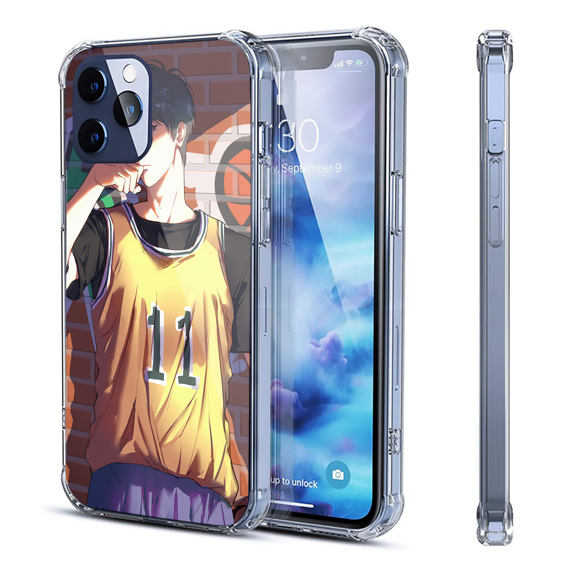 （画像用） SLAM DUNK／スラムダンク 【iPhone 12シリーズ対応】透明スマホケース（クリアソフトケース）